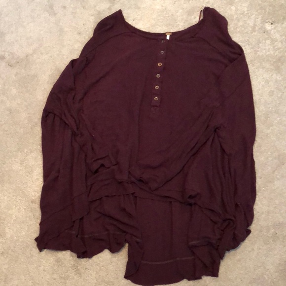 Free People Tops - Oversized High/Low Free People Thermal